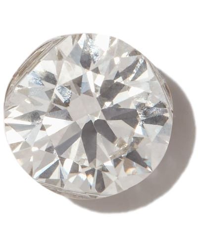 Maria Tash 18kt White Gold Invisible Set Diamond Single Earring - Metallic