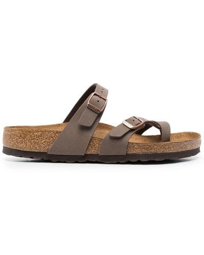 Birkenstock Mayari Leather Sandals - Brown