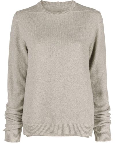 Rick Owens Long-sleeve Crew-neck Sweater - Gray