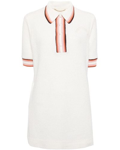 Zimmermann Polo-collar Mini Dress - White