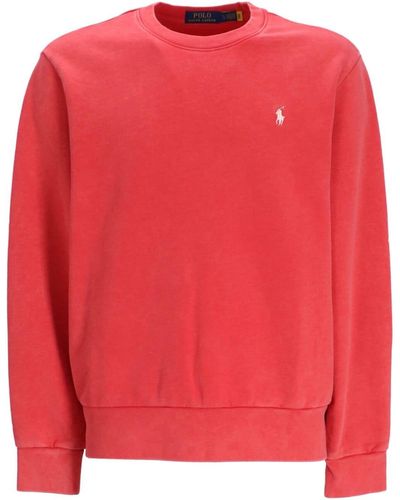 Polo Ralph Lauren Sweater Met Borduurwerk - Rood
