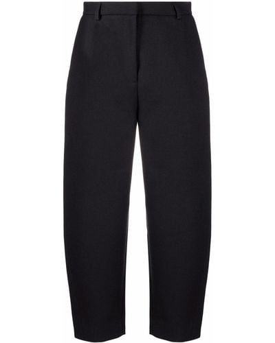Totême Pantalones capri con diseño balloon - Negro