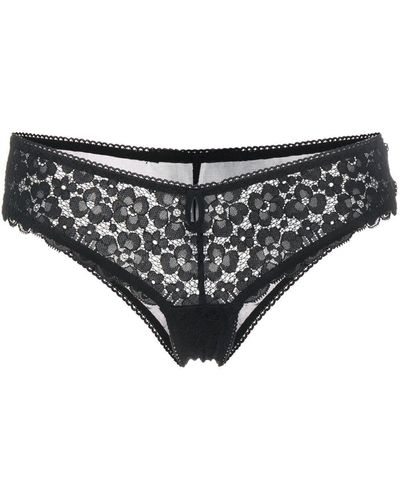 Stella McCartney Slip mit Spitze - Schwarz