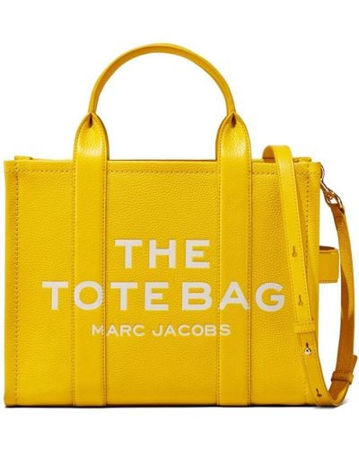 Marc Jacobs The Leather Medium Tote Bag - Yellow