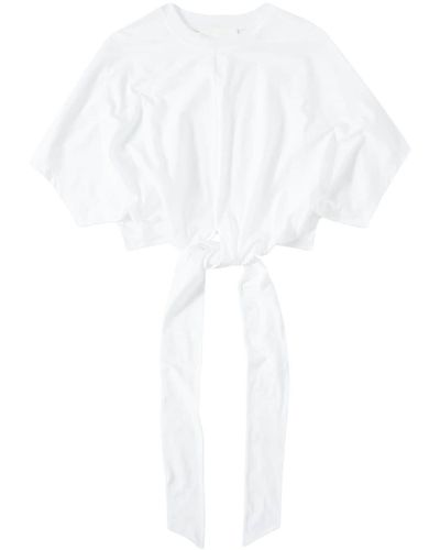 Closed T-shirt croisé en coton biologique - Blanc