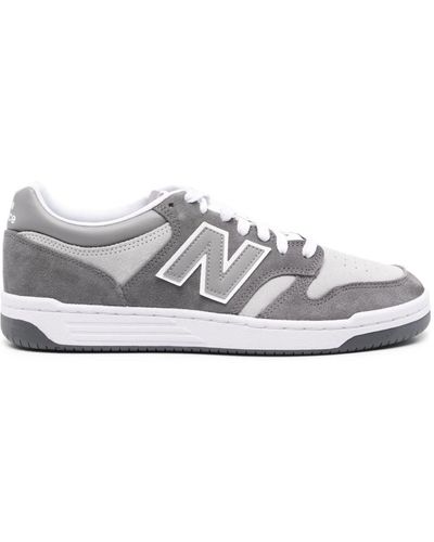 New Balance 480 Sneakers aus Wildleder - Weiß