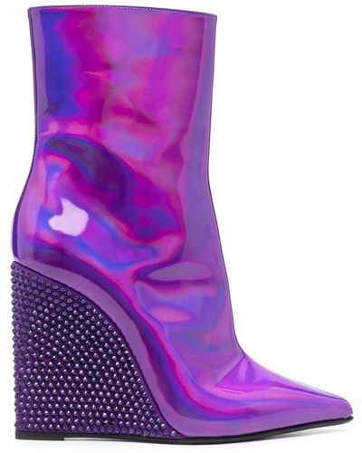 Le Silla Kira 110 Mm Ankle Boot - Purple