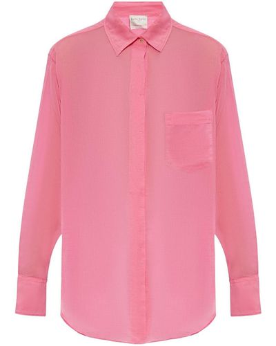 Forte Forte Cotton-silk Voile Shirt - Pink