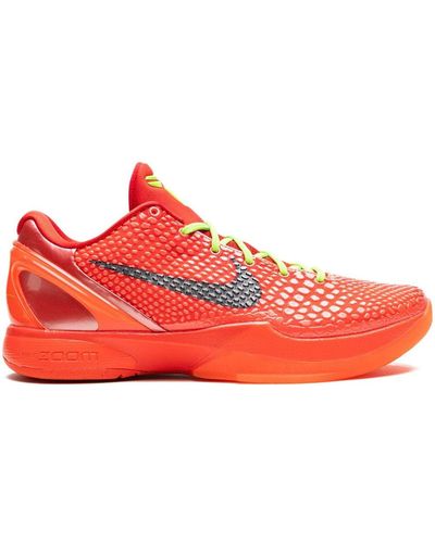 Nike Kobe 6 Protro "reverse Grinch" Sneakers - Red