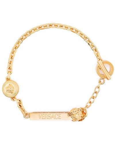 Versace Kettenarmband mit Medusa-Münze - Mettallic