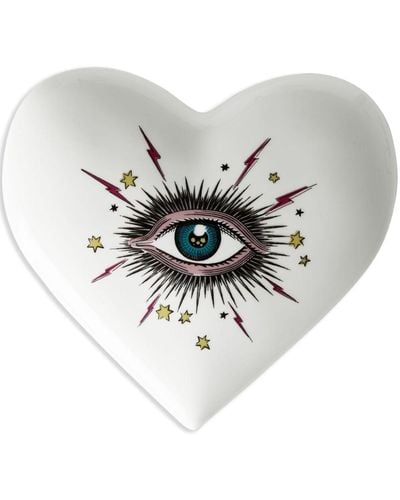 Gucci Portaoggetti in porcellana con motivo Star Eye - Bianco