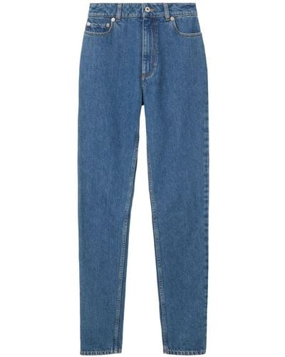Burberry High-waisted Slim-fit Jeans - Blue