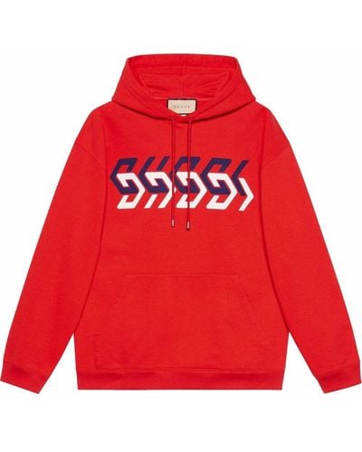 Gucci Jersey Hoodie - Rood