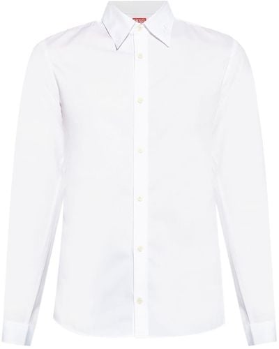 DIESEL S-fitty-a Long-sleeve Shirt - White