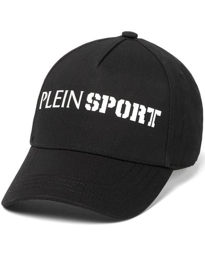 Philipp Plein Logo-print Cotton Baseball Cap - Black