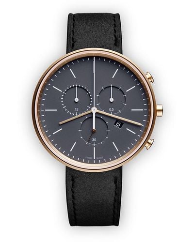 Uniform Wares M40 Chronograph Watch - Gray