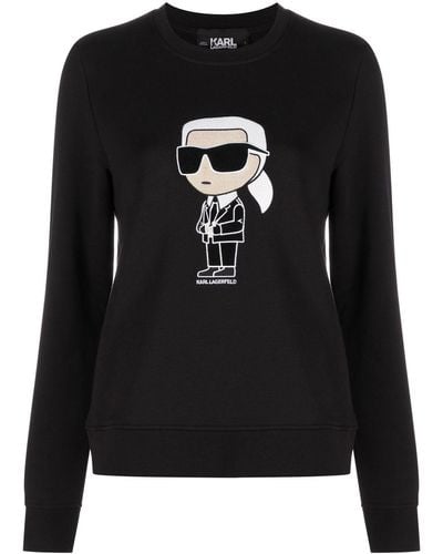 Karl Lagerfeld Ikonik スウェットシャツ - ブラック