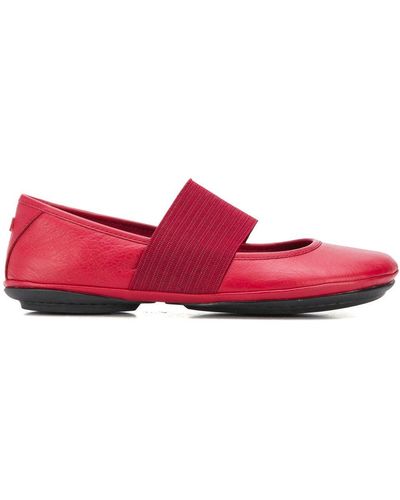 Camper Flat Slip-on Ballerina Shoes - Red