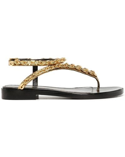 Tom Ford Chain-detail Leather Sandals - Multicolor