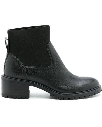 Sarah Chofakian Leather Melrose Boots - Black
