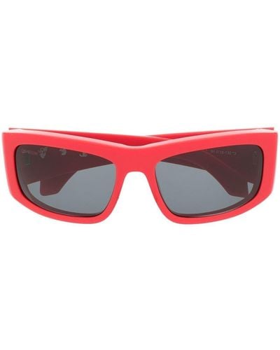 Off-White c/o Virgil Abloh Arrows Rectangular Sunglasses - Red