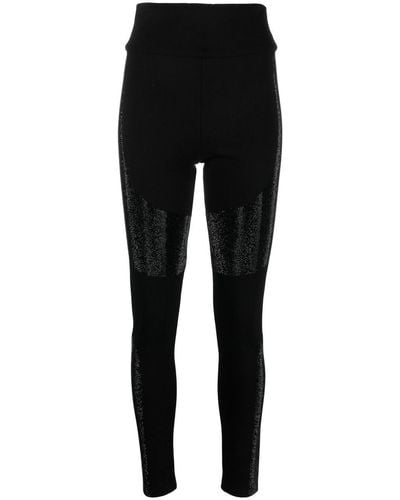 Philipp Plein High-rise Embellished leggings - Black