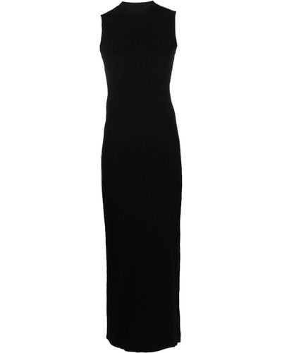 Sportmax Knitted Cut-out Maxi Dress - Black