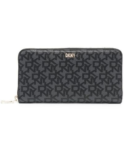 DKNY Bryant Zip-around Wallet - Gray