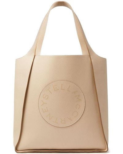 Stella McCartney Handtasche mit Logo - Natur