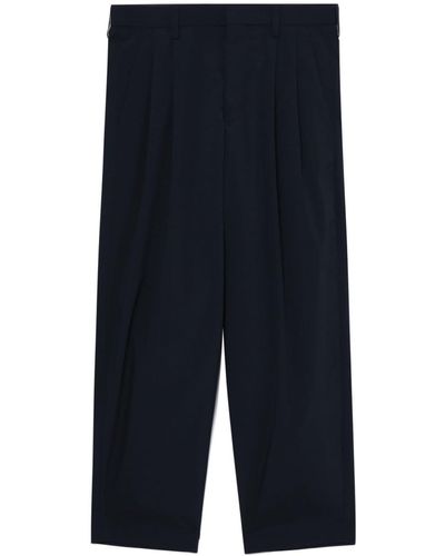 Kolor Pantalones ajustados con pinzas - Azul