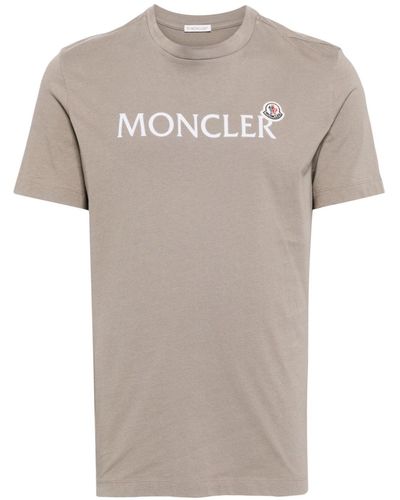 Moncler フロックロゴ Tシャツ - グレー