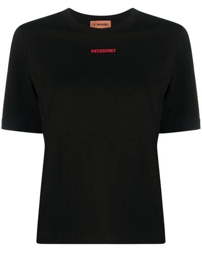 Missoni T-shirt à patch lapin - Noir