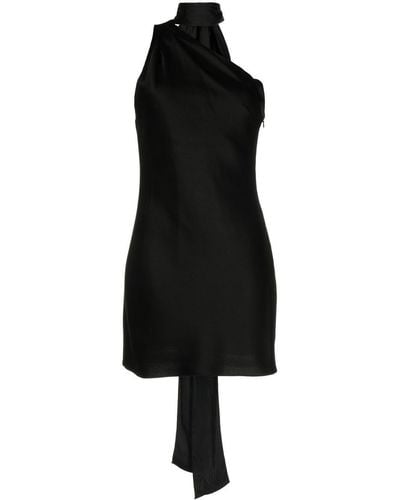 Alice + Olivia Asymmetrische Mini-jurk - Zwart