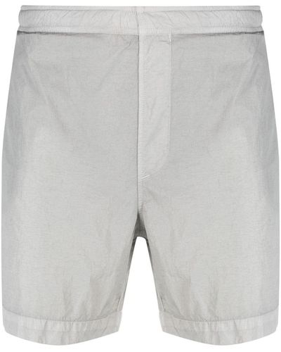 C.P. Company Short de bain à patch logo - Gris