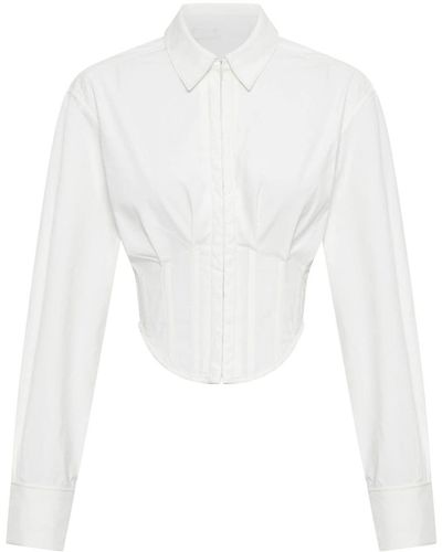 Dion Lee Tuxedo Corset Shirt - White