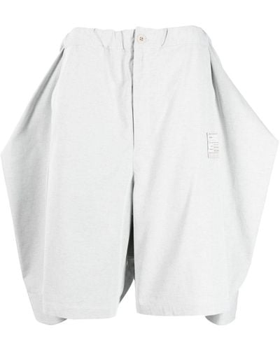 Maison Mihara Yasuhiro Deconstructed Combo Cotton Shorts - White
