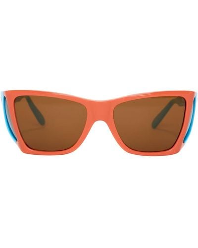 JW Anderson X Persol Sonnenbrille mit breitem Gestell - Orange