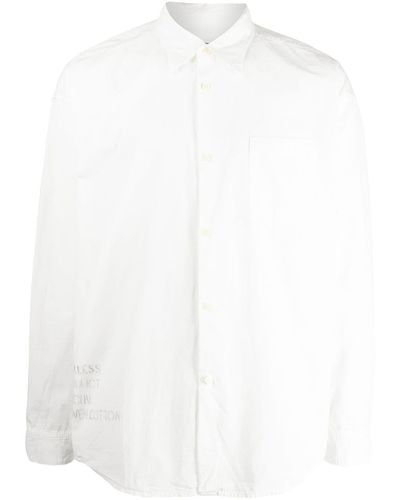 Visvim Camisa con bolsillo de parche - Blanco