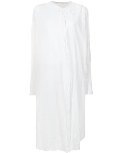 Forme D'expression Tie-front Long Shirt - White