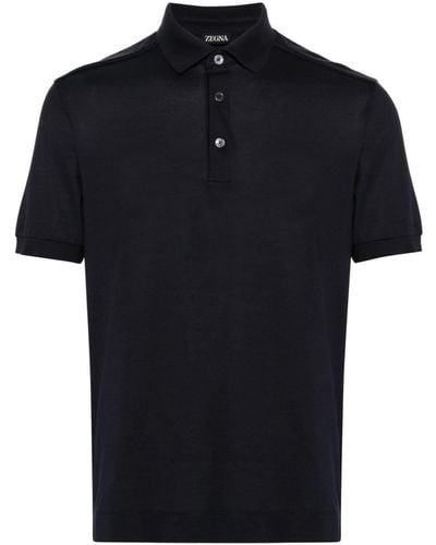 Zegna Short-sleeve Polo Shirt - Black