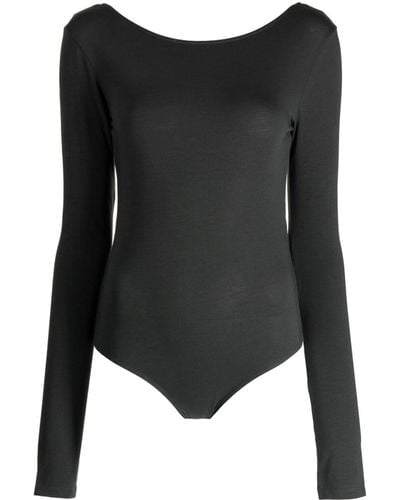 Lemaire Long-sleeve Cotton Bodysuit - Black