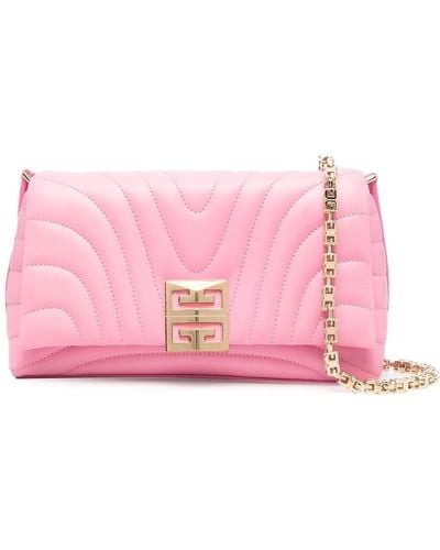 Givenchy Small 4g Soft Quilted Leather Bag - Pink
