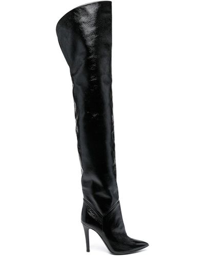 Philosophy Di Lorenzo Serafini 110mm Thigh-length Leather Boots - Black