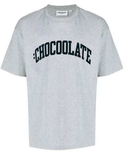 Chocoolate Logo-print T-shirt - Grey