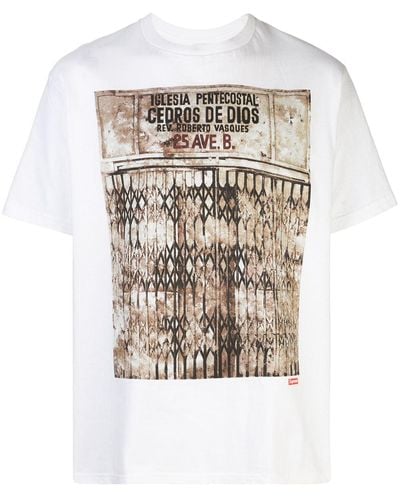 Supreme T-shirt Met Print - Wit