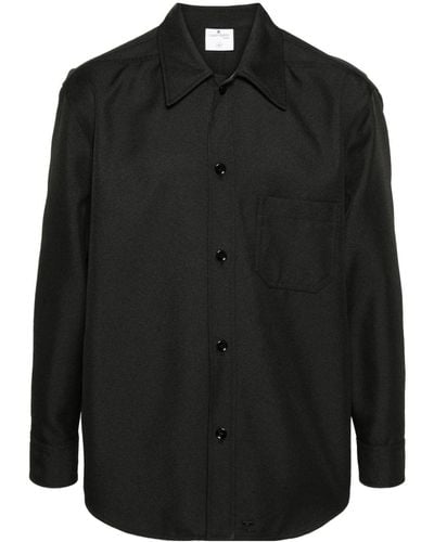 Courreges Retro Twill Shirt - Black