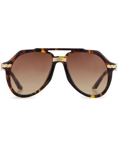 Casablancabrand Rajio Pilot-frame Sunglasses - Brown