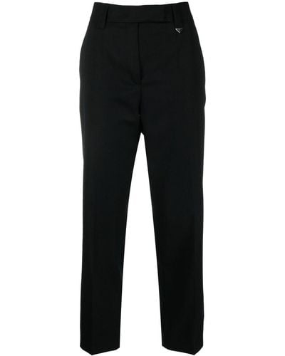 Prada Pantalones de corte recto - Negro