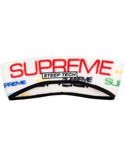 Supreme X The North Face Tech "white" Headband - Red