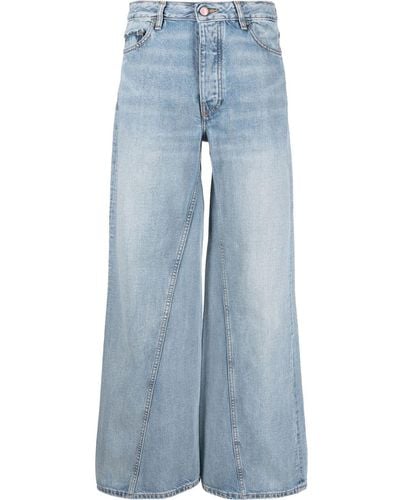 Ganni Weite Jeans - Blau